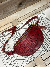 Load image into Gallery viewer, Embossed Gator Deep Red