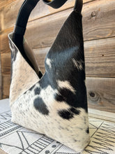Load image into Gallery viewer, Black & White Hair on Hide