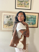 Load image into Gallery viewer, Brown & White Hair on Hide