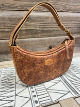 Load image into Gallery viewer, Embossed Ostrich in Coffee Brown