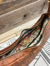 Load image into Gallery viewer, Embossed Ostrich in Coffee Brown