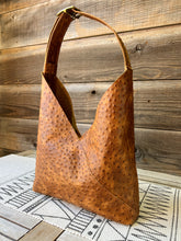 Load image into Gallery viewer, Embossed Ostrich Honey Brown
