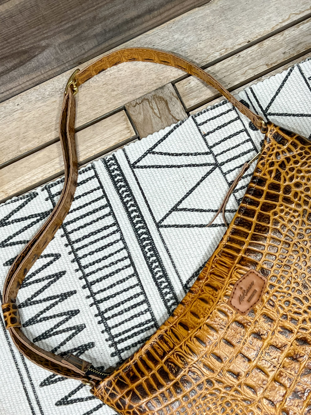 Caramel Latte Embossed Gator