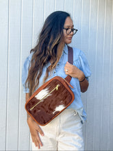 Load image into Gallery viewer, Dark Brown &amp; White Hair on Hide
